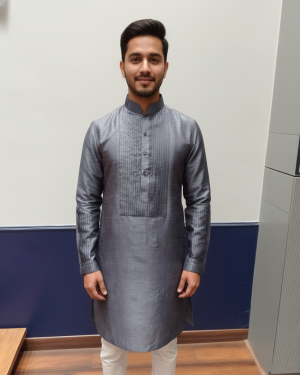 Grey Classic Kurta