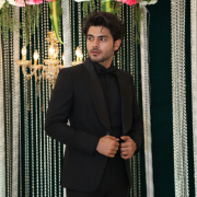 Classic Black Tuxedo with Satin Shawl Lapel