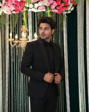 Classic Black Tuxedo with Satin Shawl Lapel