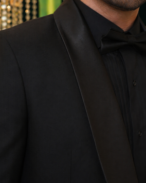 Classic Black Tuxedo with Satin Shawl Lapel