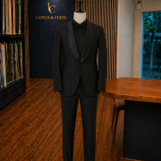 Classic Black Tuxedo with Satin Shawl Lapel
